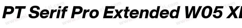 PT Serif Pro Extended W05 XBdIt字体转换